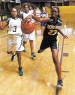 Sacred Heart Girls Basketball Academy of the Sacred Heart’s against Detroit Cristo Rey