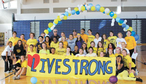 Academy of the Sacred Heart Students participate in LIVESTRONG walk