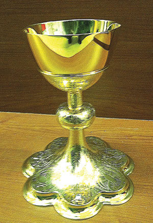 Archbishop Vigneron’s chalice. 