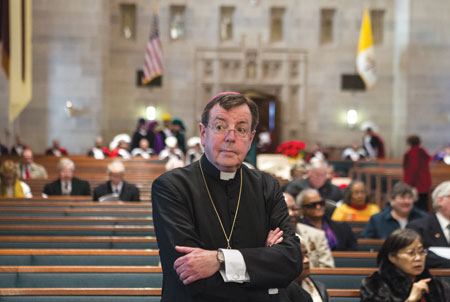 Archbishop Vigneron recently refurbished the chalice for his childhood parish, Immaculate Conception in Ira Township, where he remembers seeing it used “every day” during his formative years. 