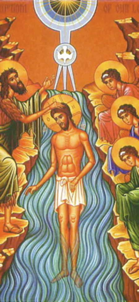 The baptism of Jesus in Luke 3:21-22 is one of many places in Scripture where the doctrine of the Holy Trinity is evident —the Son is baptized, the Spirit descends, and the Father speaks.  