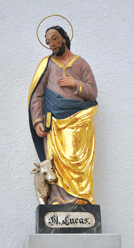 St. Luke’s occupation as a physician can be seen in many places in his Gospel and Acts of the Apostles, just more evidence of the Holy Spirit using a human author’s humanity to further God’s plan. 