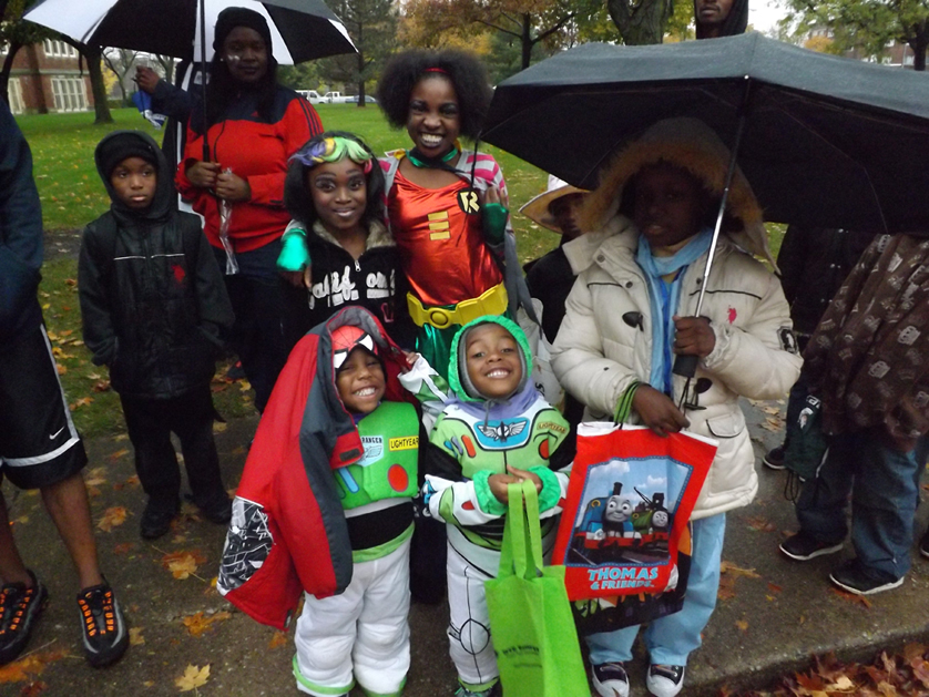 Trick-or-treaters weren’t deterred by rain last year for Sacred Heart Major Seminary’s annual community Halloween event. The seminary opens its doors to youngsters from the surrounding neighborhood every Halloween. 