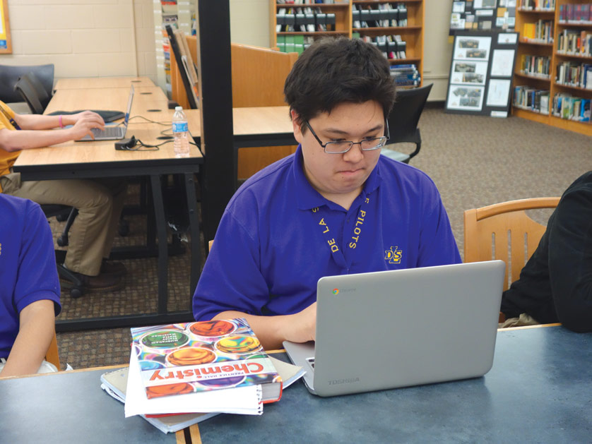 Sophomore Jacob Mears, whose family attends St. Joan of Arc Parish in St. Clair Shores, “has always liked educational challenges,” and will participate in the International Baccalaureate program at De La Salle. 