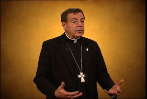 Archbishop Allen Vigneron speaks with the Catholic Television Network of Detroit. (Courtesy of CTND)