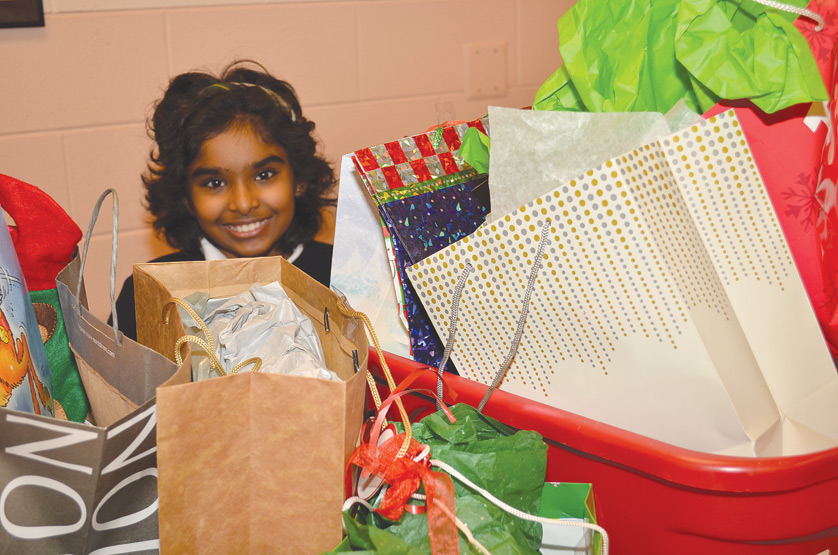 Naomi Fonseka and her school recently helped provide more than 700 gifts for southwest Detroit families.