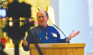Steve Ray talks about confessing sins to a priest during the Midwest Catholic Apologetics Conference.  