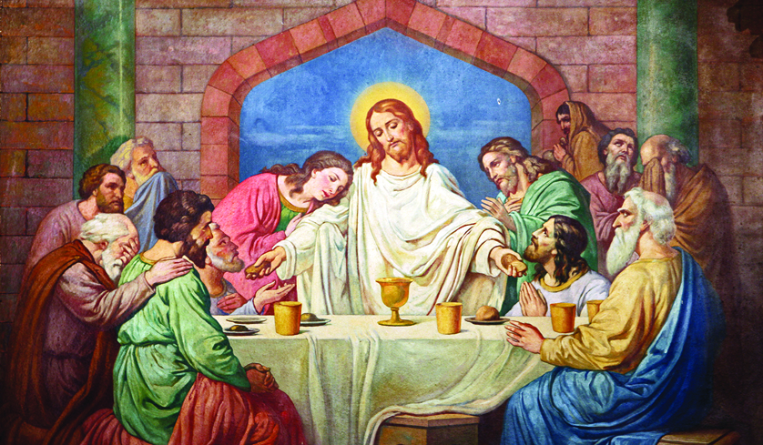 The Easter Triduum begins with the Mass of the Lord’s Supper on Holy Thursday evening and ends with evening prayer on Easter.  