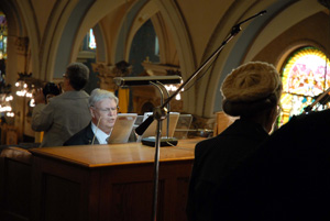 An organist plays during a Mass Mob last year at St. Francis D’Assisi Church in Detroit. A new schedule for Mass Mobs in 2015 has been made public.
