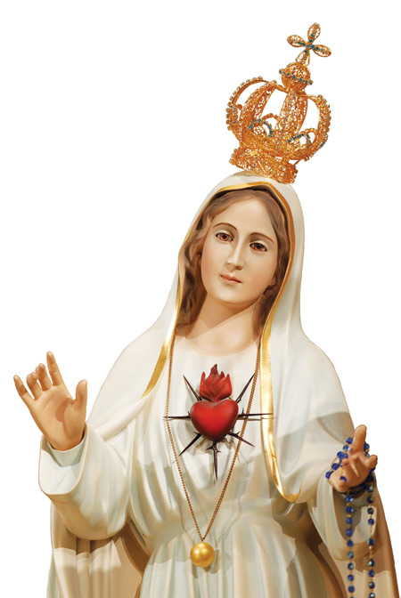 A statue of Mary is seen during the 10th annual Worldwide Children's Eucharistic Holy Hour at the Basilica of the National Shrine of the Immaculate Conception in Washington Oct. 5. (CNS photo/Bob Roller) (Oct. 5, 2012)