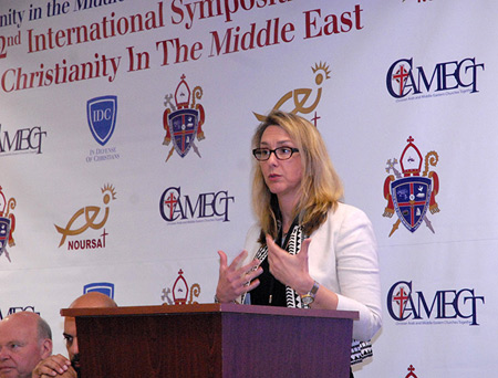 Kristen Evans, executive director of In Defense of Christians, said it is the responsibility of citizens - especially Christians and Muslims - to call their congressional representatives to put more pressure on the U.S. government address the ISIS threat.