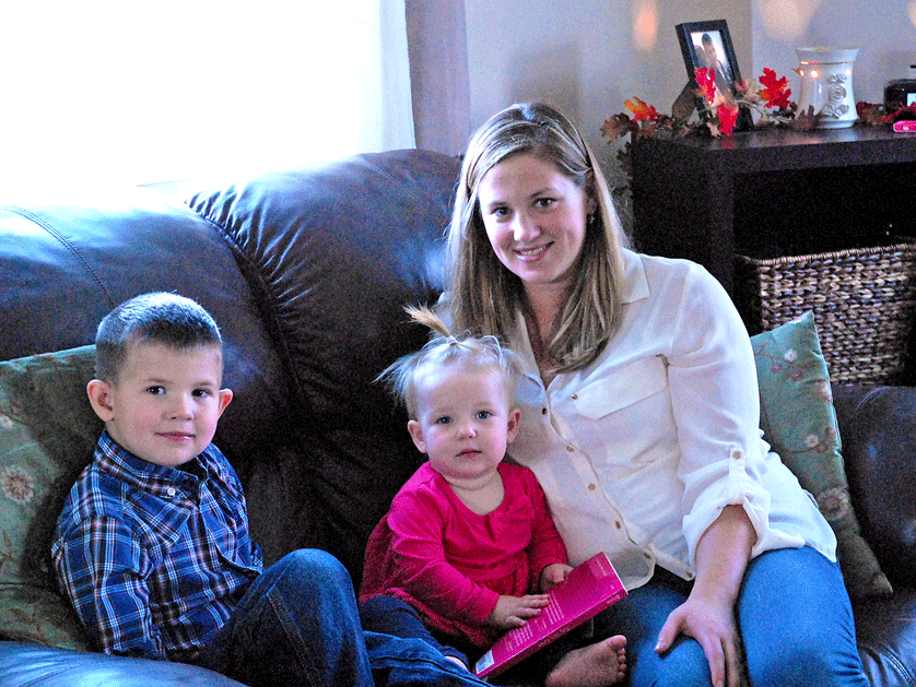 Chaunie Brusie, a former nurse and member of Immaculate Conception parish in Lapeer, writes a blog and has published a book about her experiences with an unexpected pregnancy as an unwed mother in college. A committed pro-life Catholic, Brusie is now married and has four children. Her two youngest, Jake and Sara, are pictured here with her.