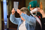 Religious men and women process into the Cathedral of the Most Blessed Sacrament carrying items representing each of their orders. Jan. 17.  Photo by Mike Stechschulte | The Michigan Catholic