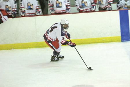 Marian graduate Madison Packer has three goals and one assist through 10 games with the New York Riveters this season and was named to the first-ever NWHL All -Star game Jan. 24. Photo by National Women's Hockey League