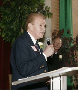 Richard Laskos at his May 30, 2008, retirement gathering. (File photo)