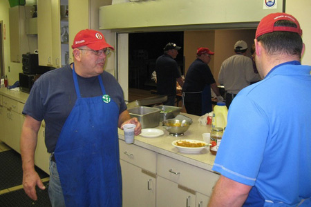 Knights of Columbus Council No. 11658 in Harrison Township hosted a Super Bowl party Feb. 7 to raise money for council member Adam Wit, who was diagnosed with a rare form of lymphoma. Courtesy of Knights of Columbus